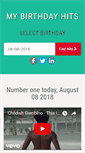 Mobile Screenshot of mybirthdayhits.com